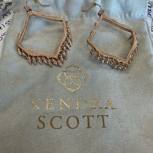 Kendra Scott Lacy Drop Rose Gold Moroccan Style Earrings